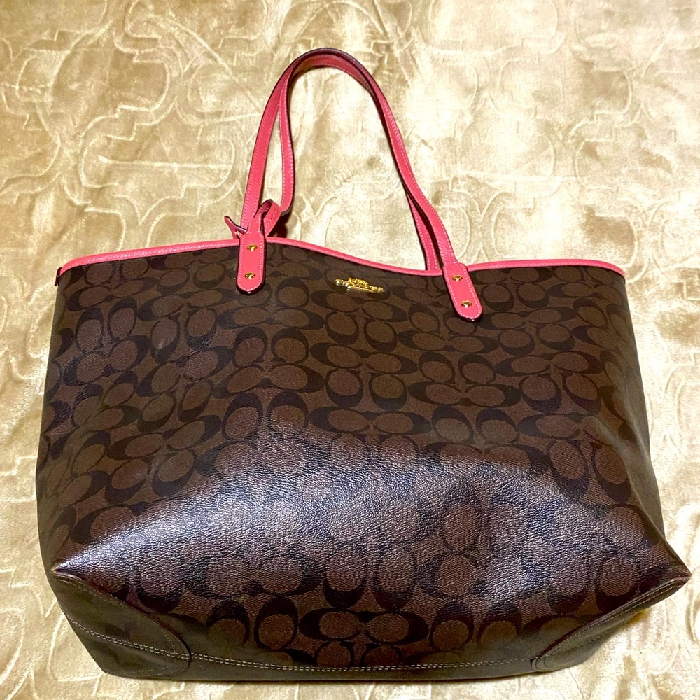 Used- Coach reversible tote bag